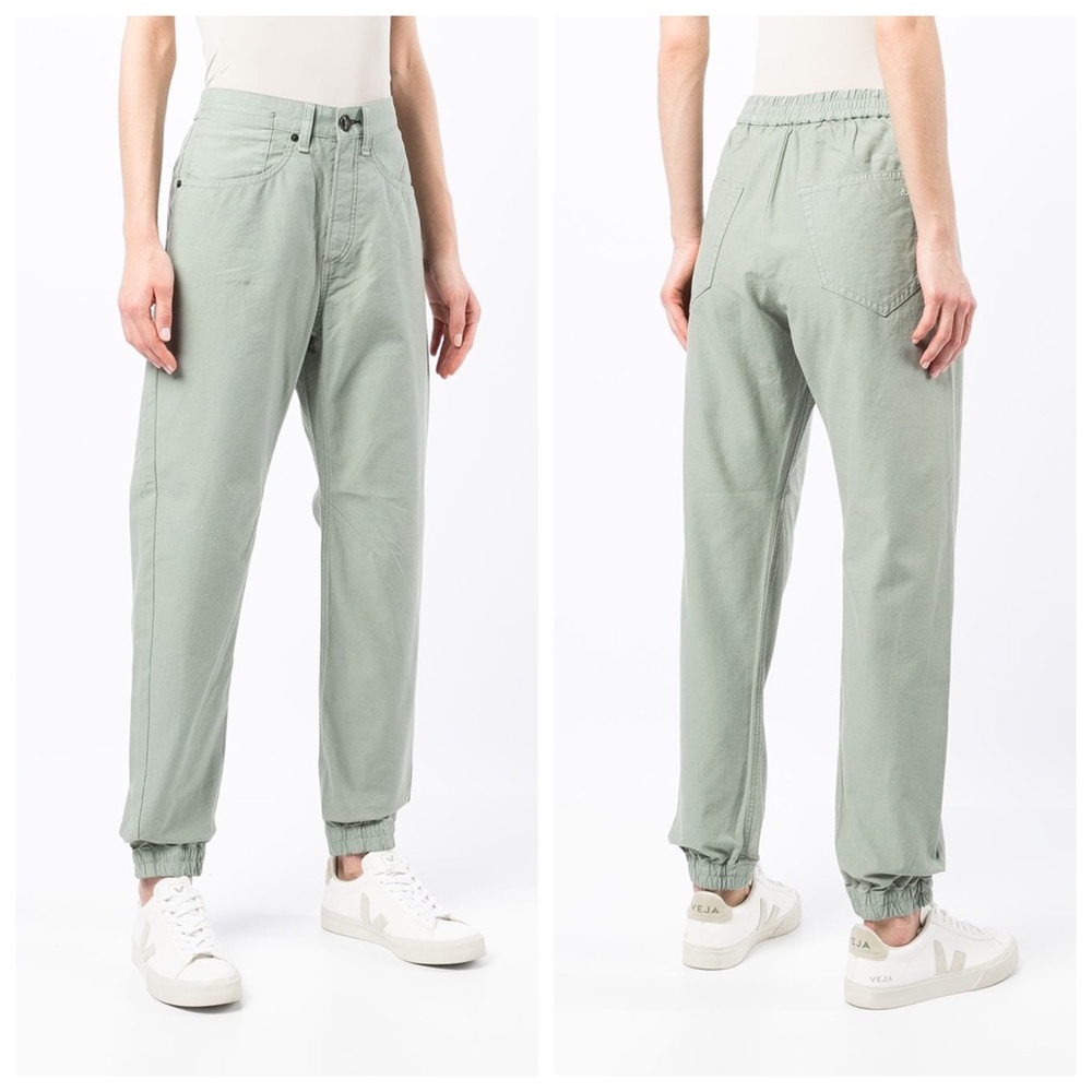 NWT rag & bone Mint-green Cotton Engineered Joggers Sz 28